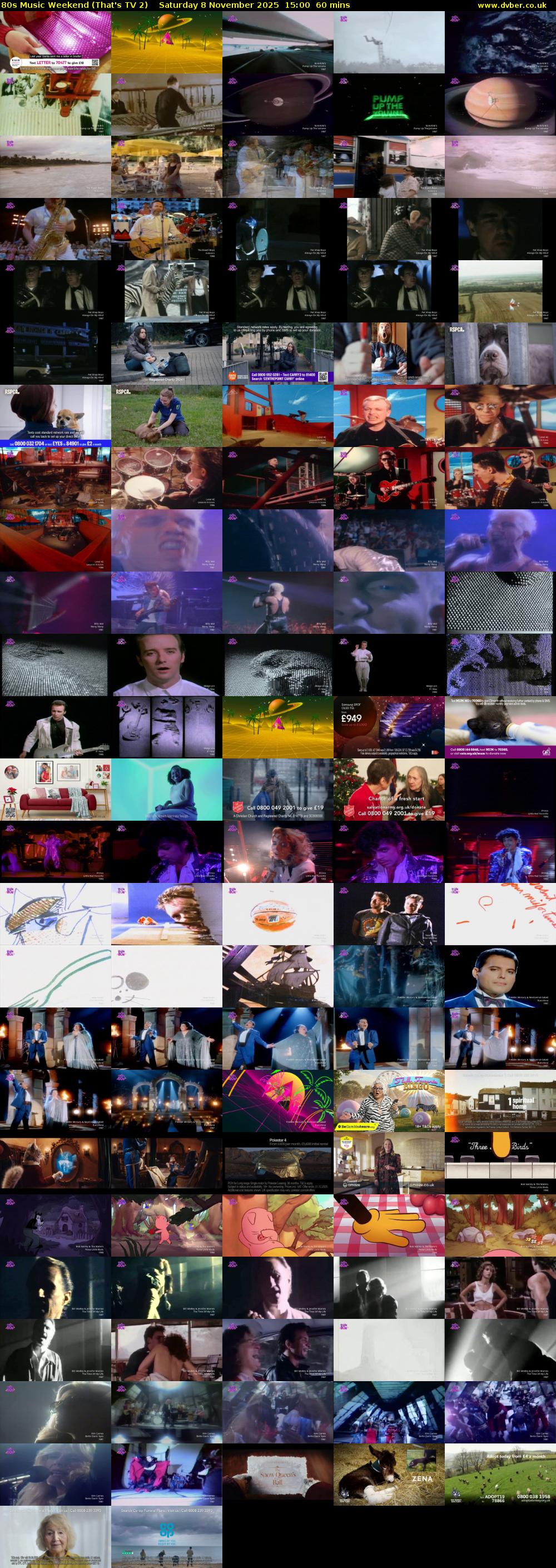 80s Music Weekend (That's TV 2) Saturday 8 November 2025 15:00 - 16:00