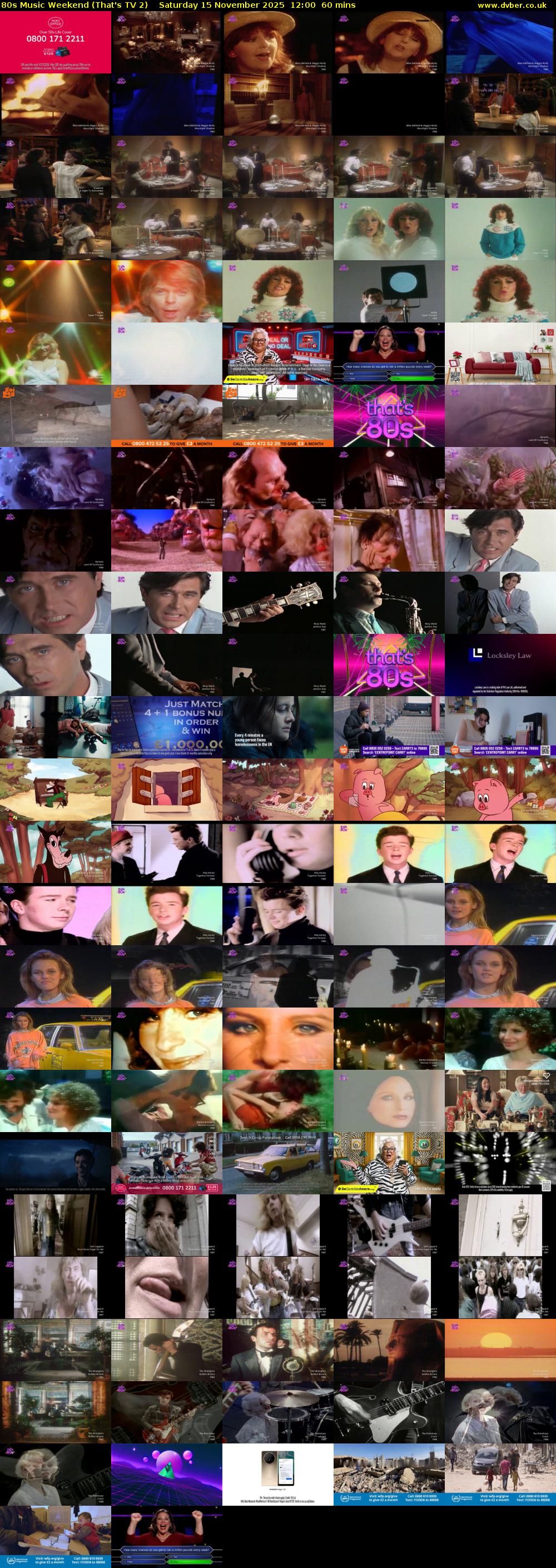 80s Music Weekend (That's TV 2) Saturday 15 November 2025 12:00 - 13:00