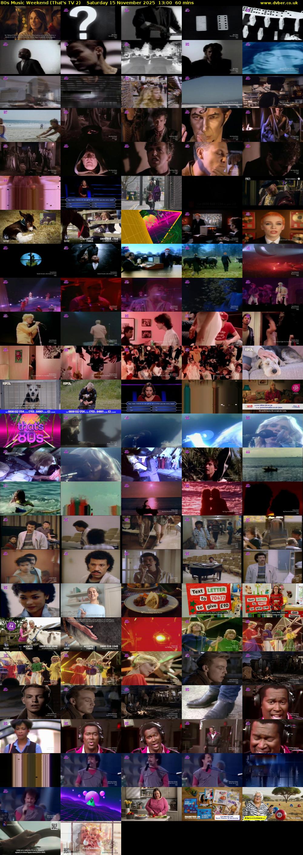 80s Music Weekend (That's TV 2) Saturday 15 November 2025 13:00 - 14:00