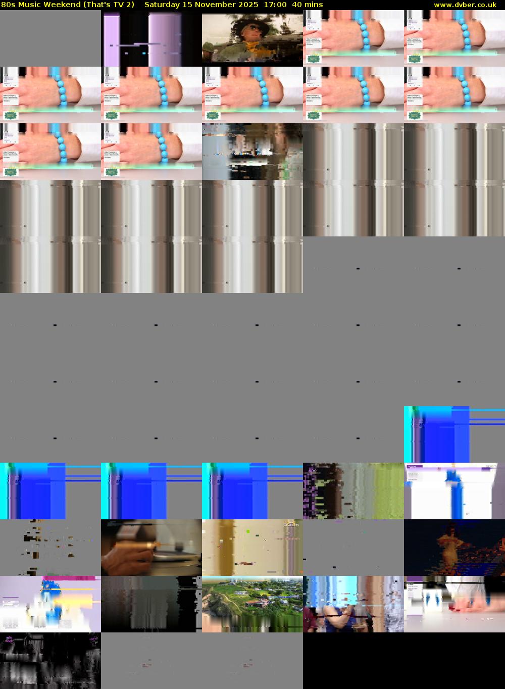 80s Music Weekend (That's TV 2) Saturday 15 November 2025 17:00 - 17:40