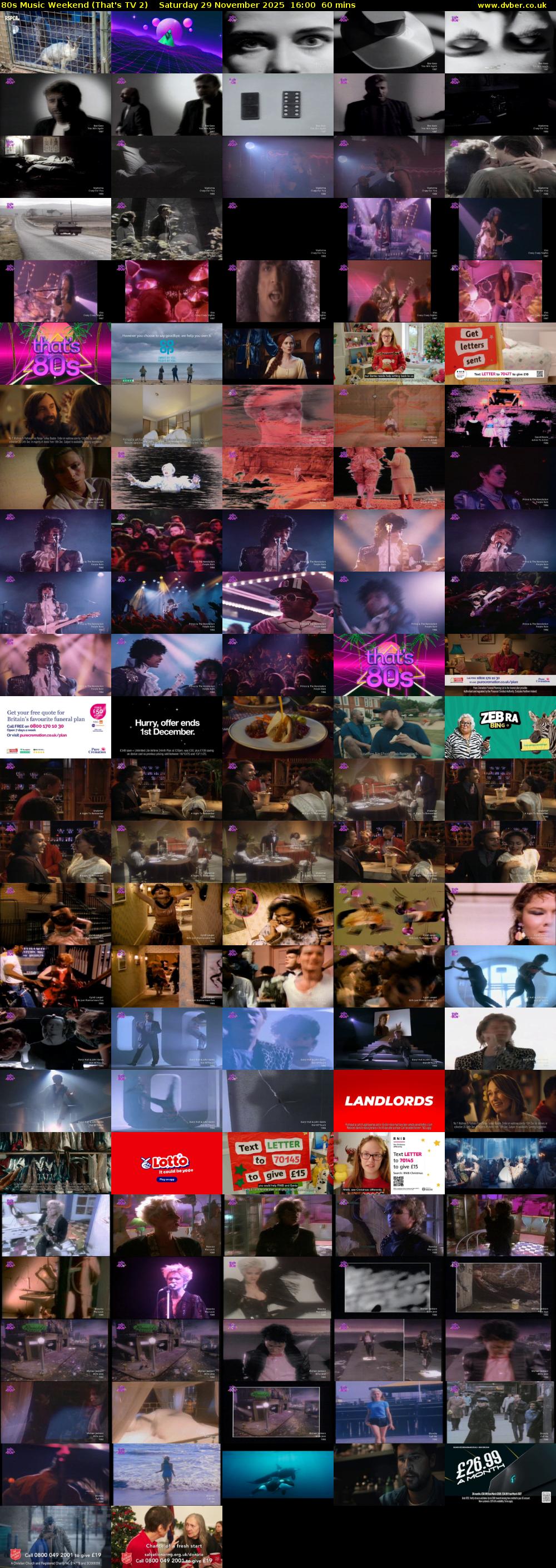 80s Music Weekend (That's TV 2) Saturday 29 November 2025 16:00 - 17:00