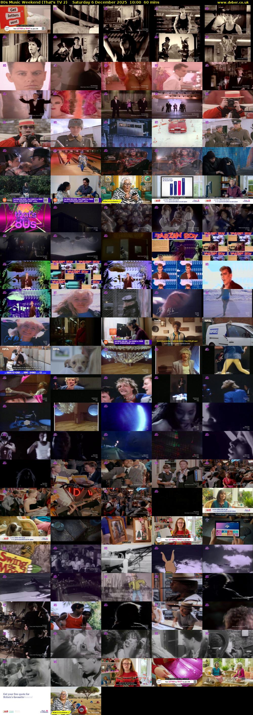 80s Music Weekend (That's TV 2) Saturday 6 December 2025 10:00 - 11:00