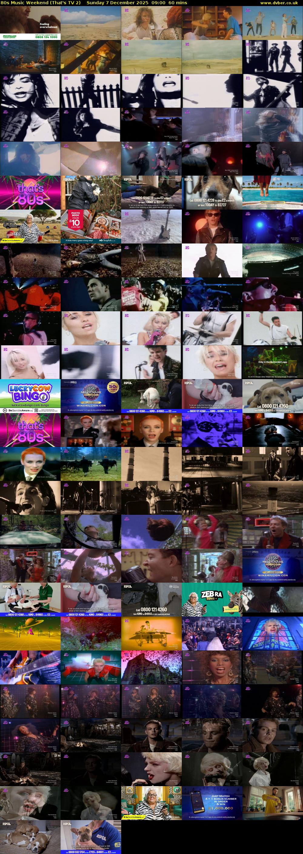 80s Music Weekend (That's TV 2) Sunday 7 December 2025 09:00 - 10:00