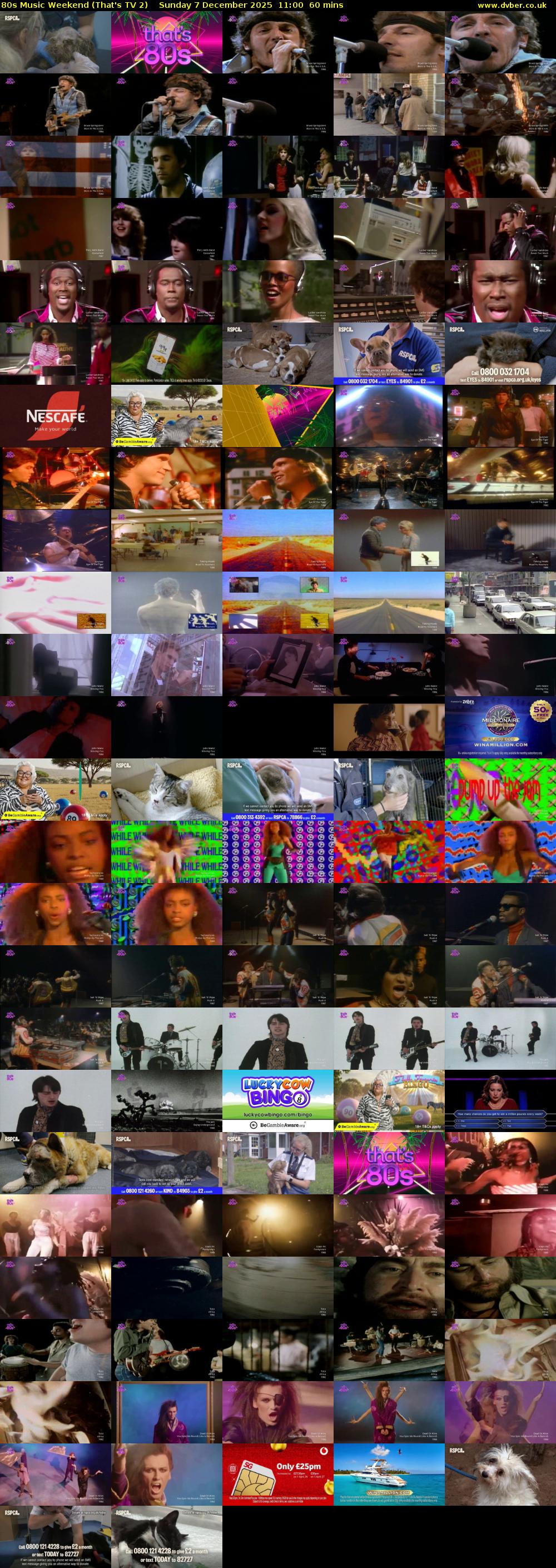 80s Music Weekend (That's TV 2) Sunday 7 December 2025 11:00 - 12:00