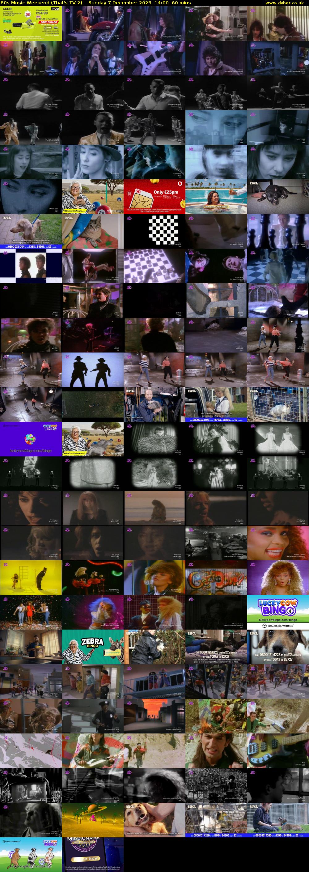 80s Music Weekend (That's TV 2) Sunday 7 December 2025 14:00 - 15:00