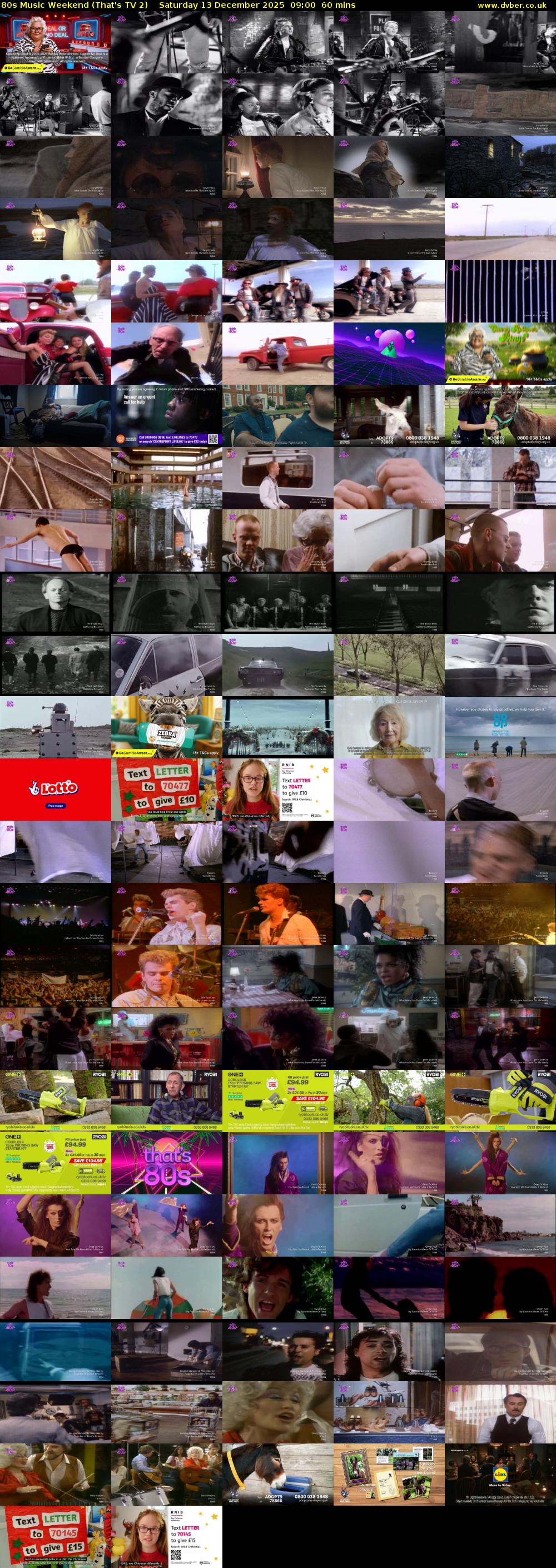 80s Music Weekend (That's TV 2) Saturday 13 December 2025 09:00 - 10:00