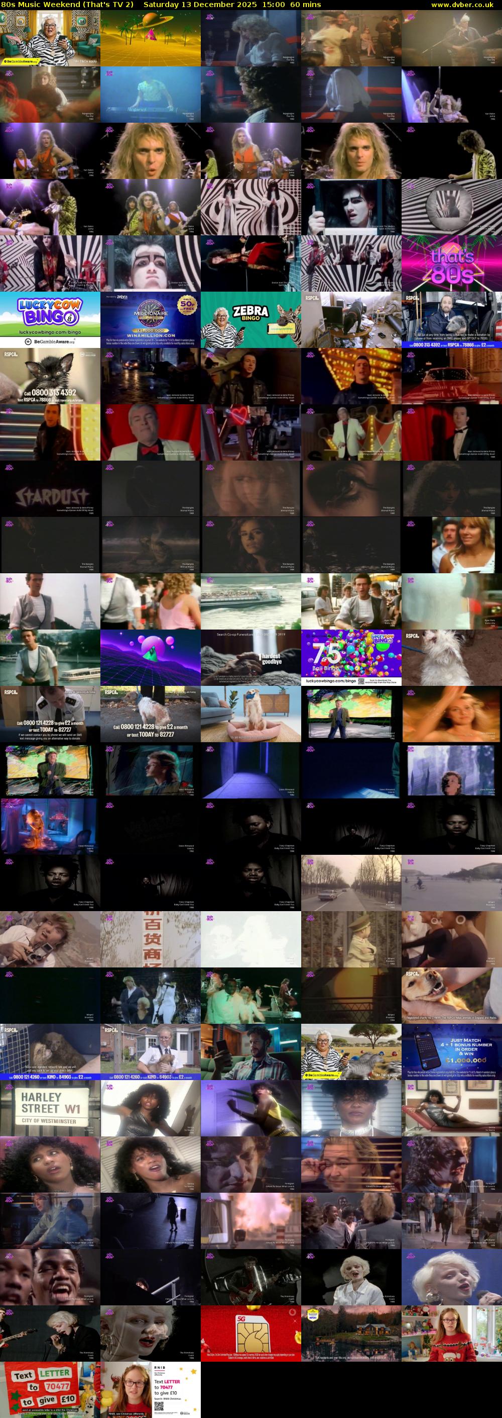 80s Music Weekend (That's TV 2) Saturday 13 December 2025 15:00 - 16:00