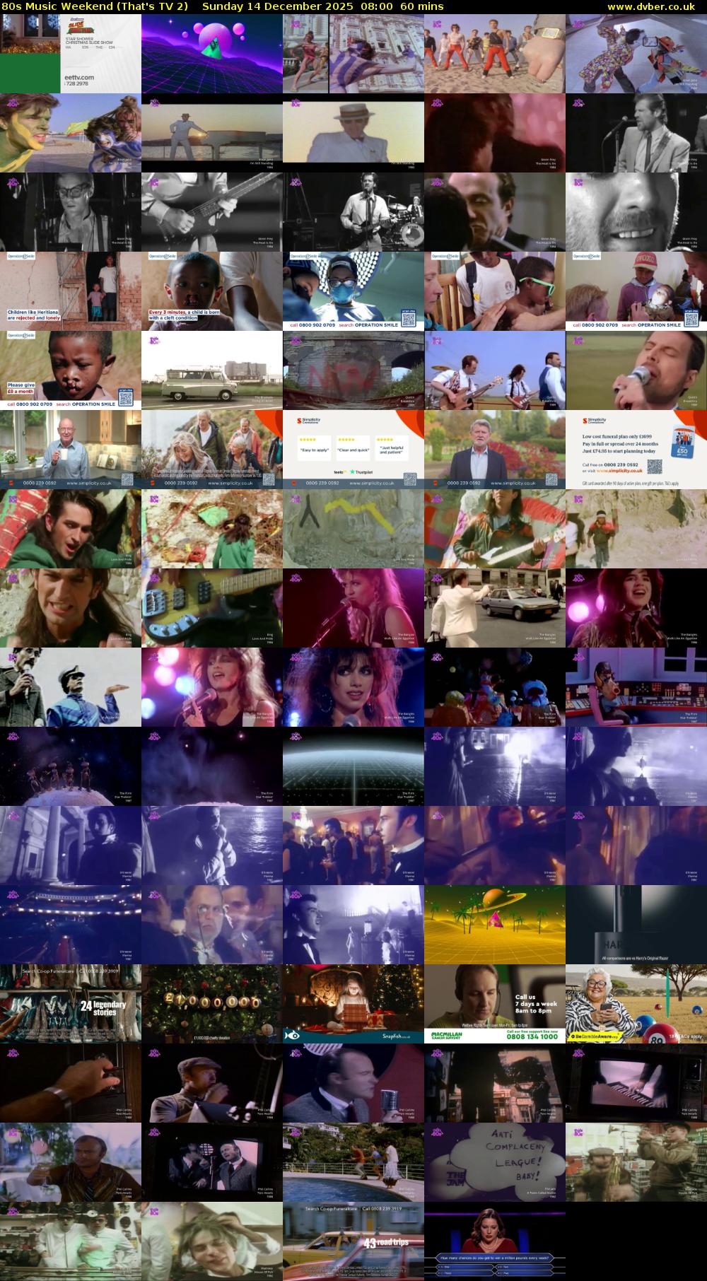 80s Music Weekend (That's TV 2) Sunday 14 December 2025 08:00 - 09:00