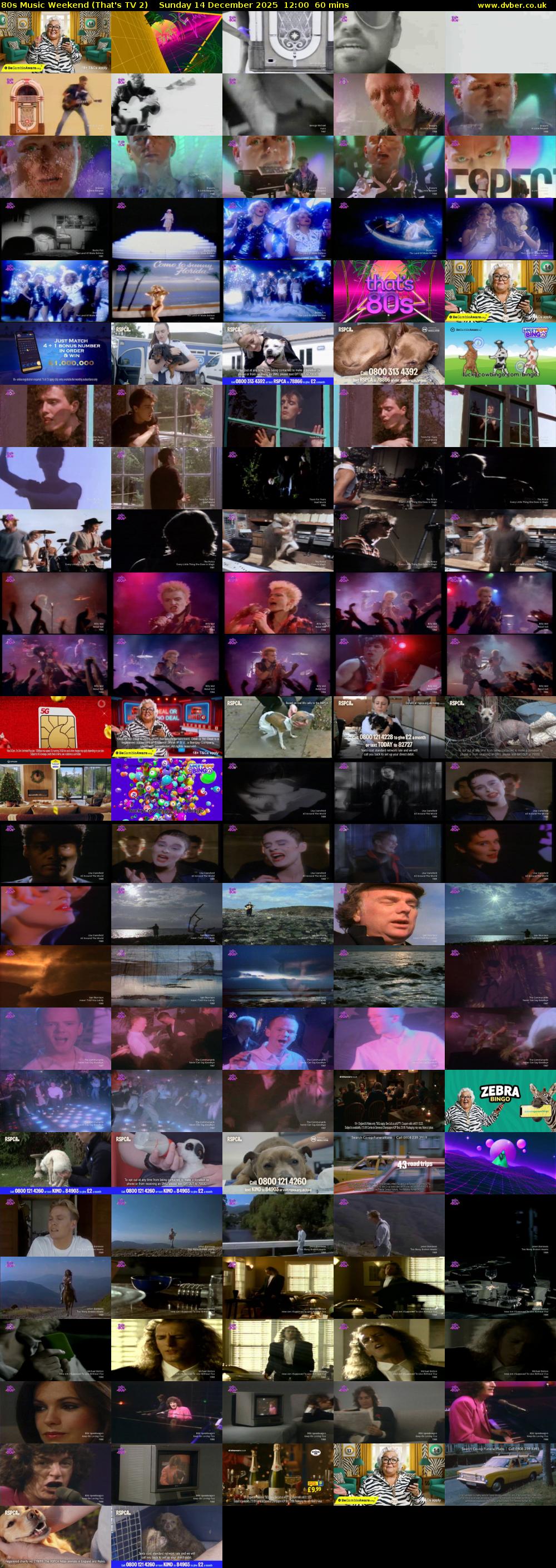 80s Music Weekend (That's TV 2) Sunday 14 December 2025 12:00 - 13:00