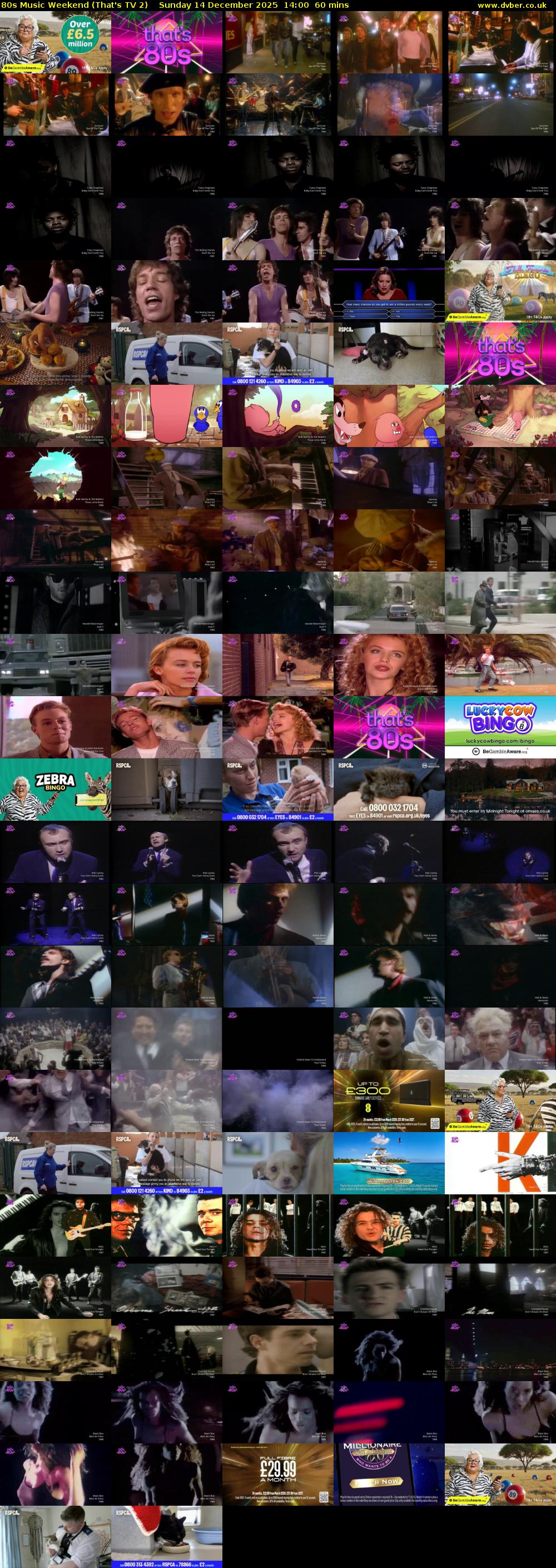 80s Music Weekend (That's TV 2) Sunday 14 December 2025 14:00 - 15:00