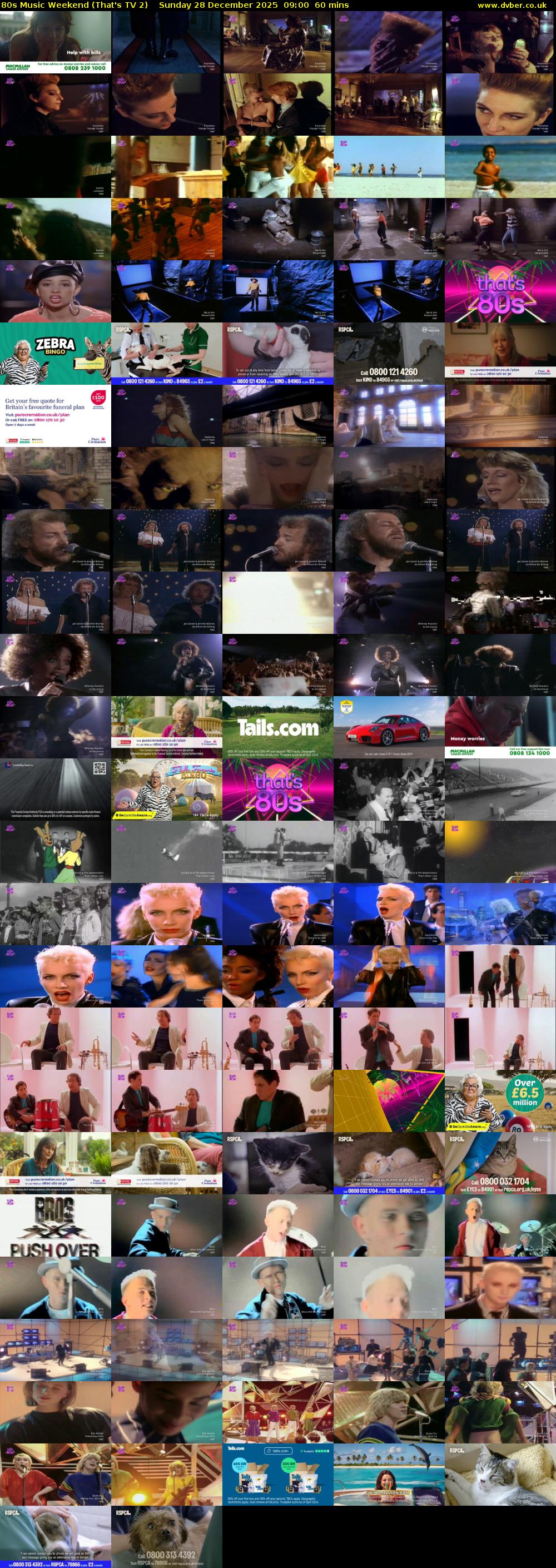 80s Music Weekend (That's TV 2) Sunday 28 December 2025 09:00 - 10:00