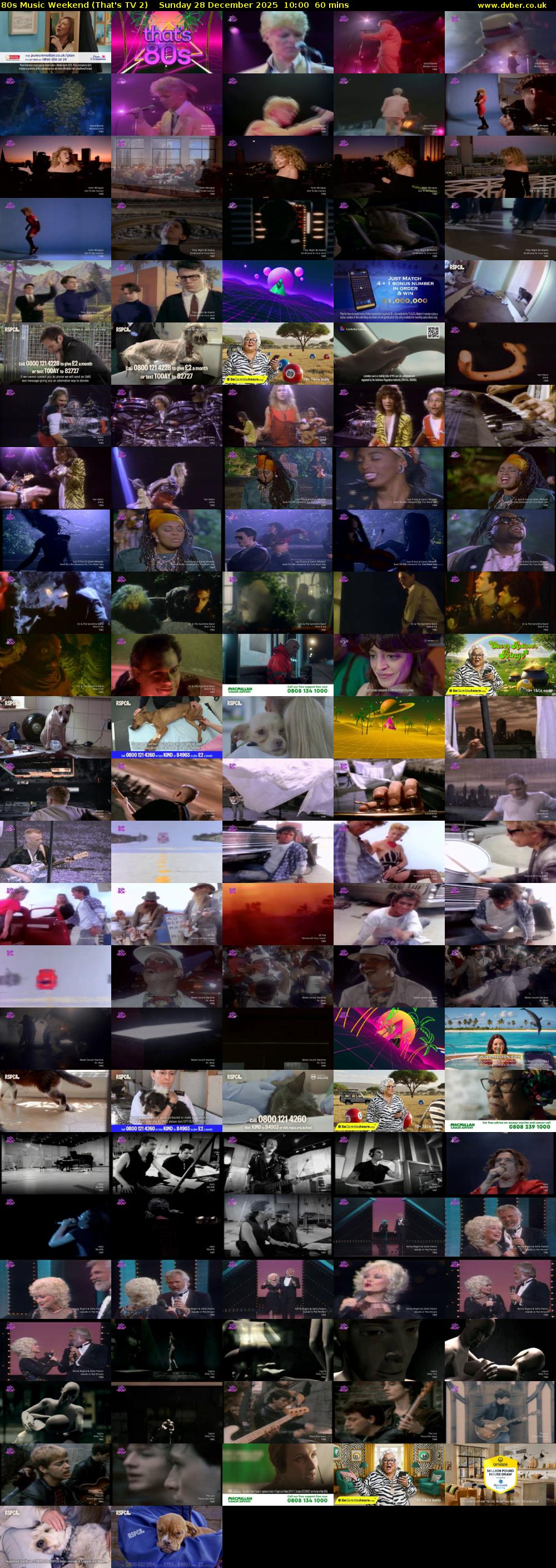 80s Music Weekend (That's TV 2) Sunday 28 December 2025 10:00 - 11:00