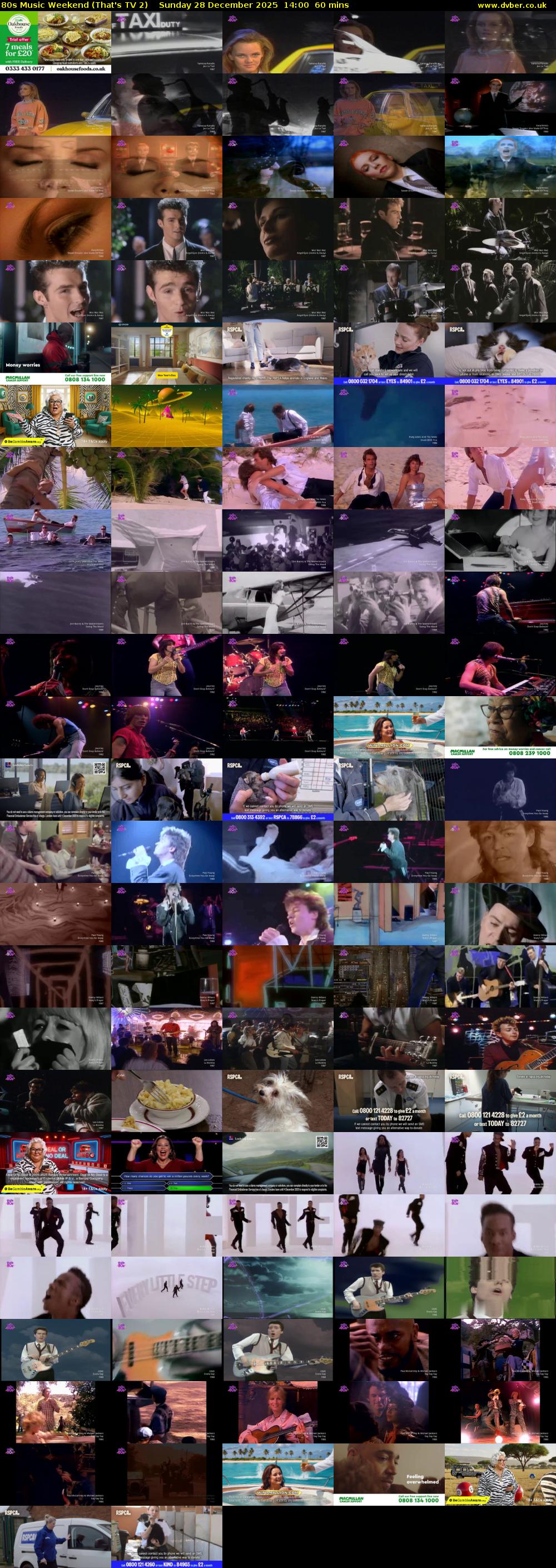 80s Music Weekend (That's TV 2) Sunday 28 December 2025 14:00 - 15:00