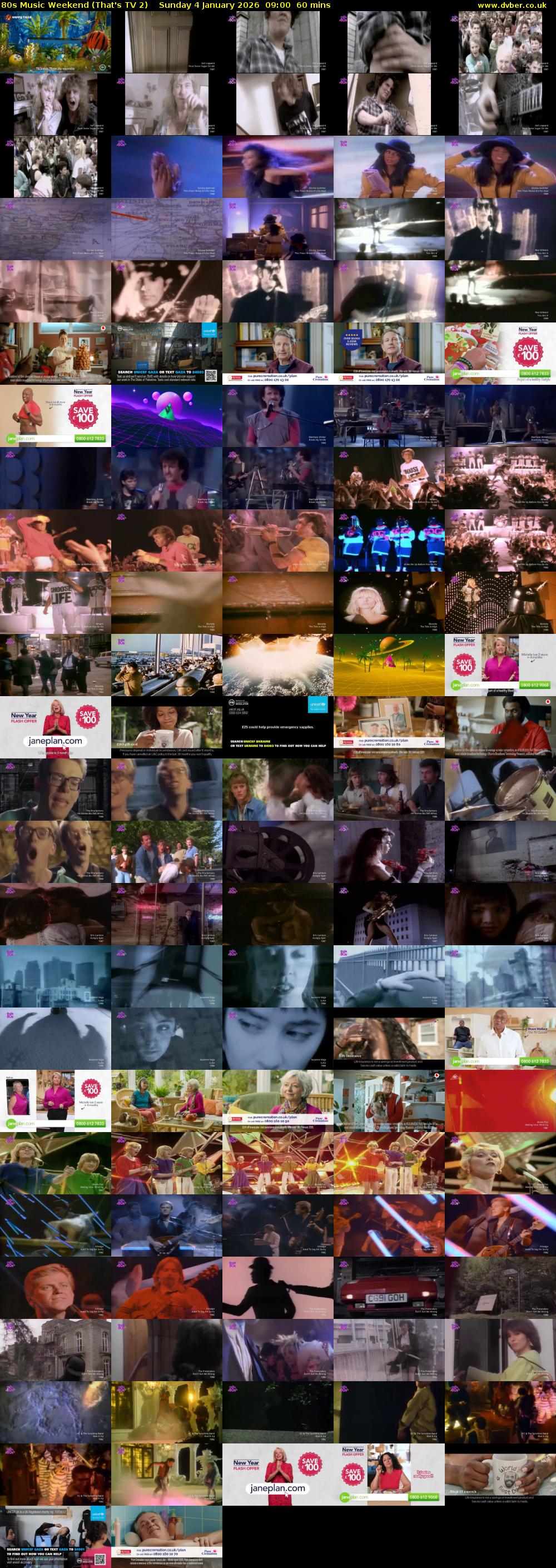 80s Music Weekend (That's TV 2) Sunday 4 January 2026 09:00 - 10:00