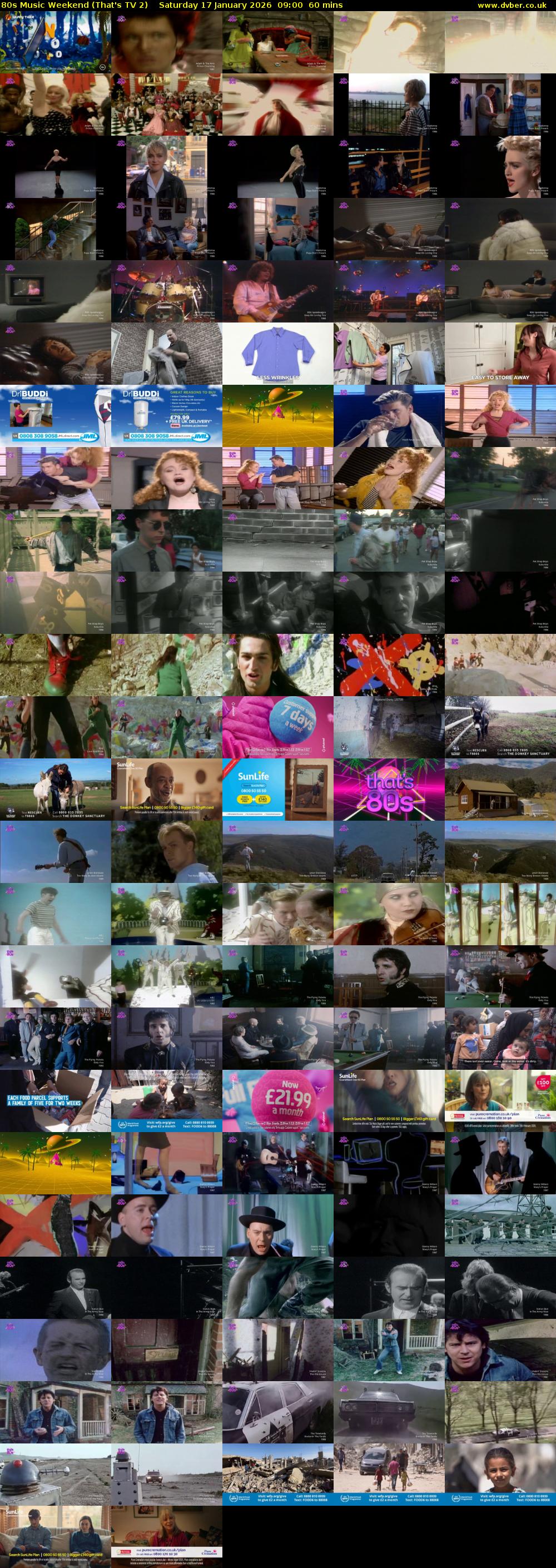 80s Music Weekend (That's TV 2) Saturday 17 January 2026 09:00 - 10:00