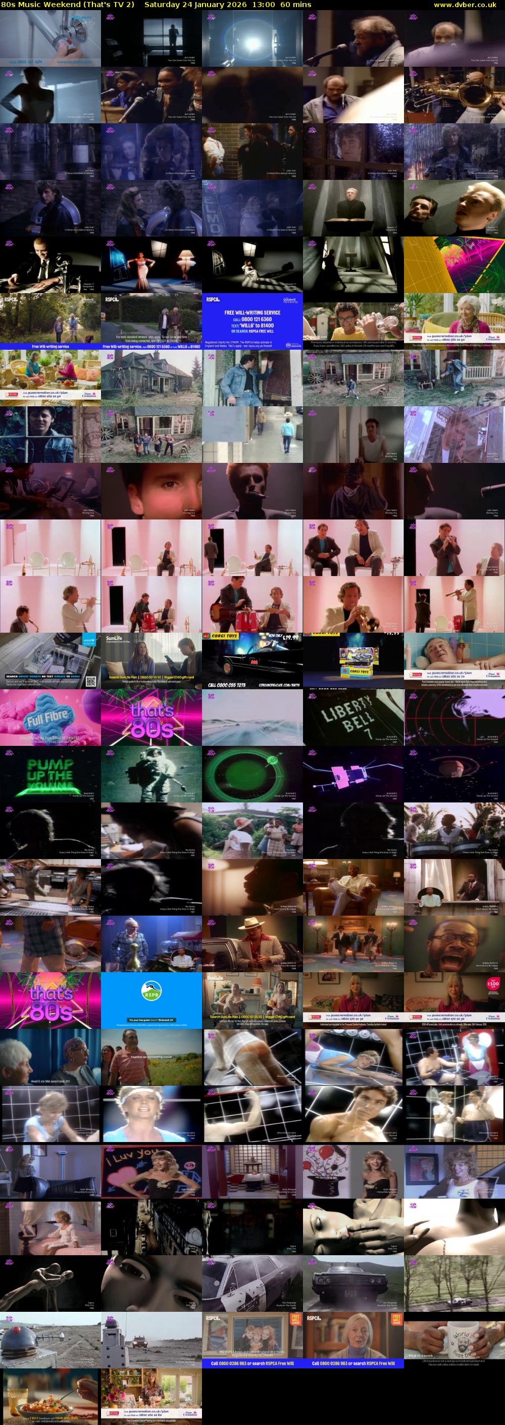 80s Music Weekend (That's TV 2) Saturday 24 January 2026 13:00 - 14:00