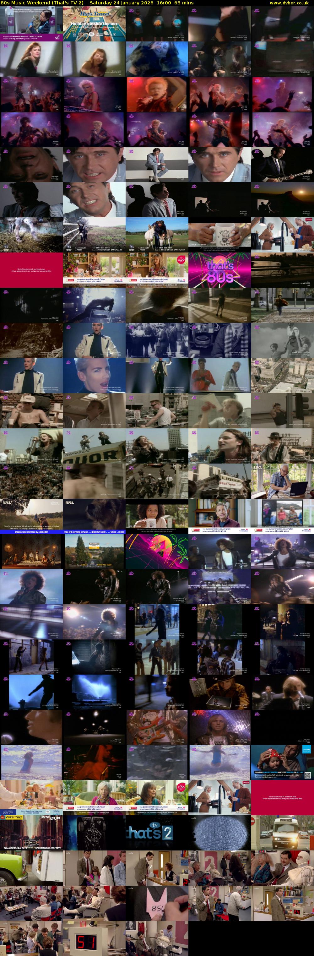 80s Music Weekend (That's TV 2) Saturday 24 January 2026 16:00 - 17:05