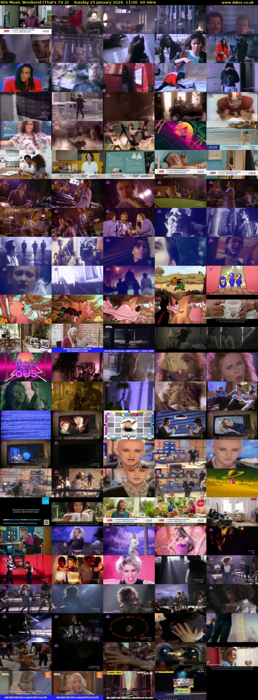 80s Music Weekend (That's TV 2) Sunday 25 January 2026 11:00 - 12:00