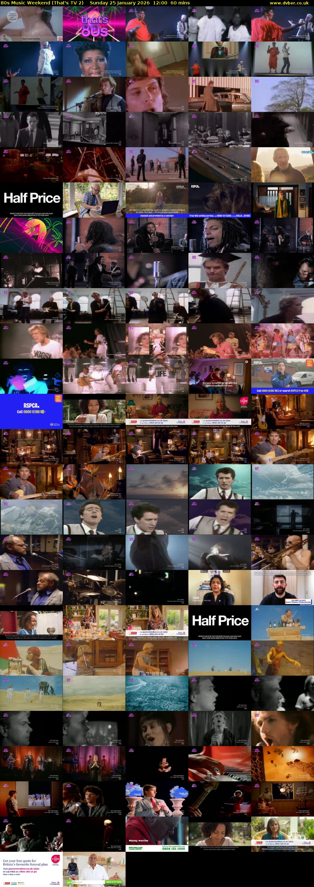 80s Music Weekend (That's TV 2) Sunday 25 January 2026 12:00 - 13:00