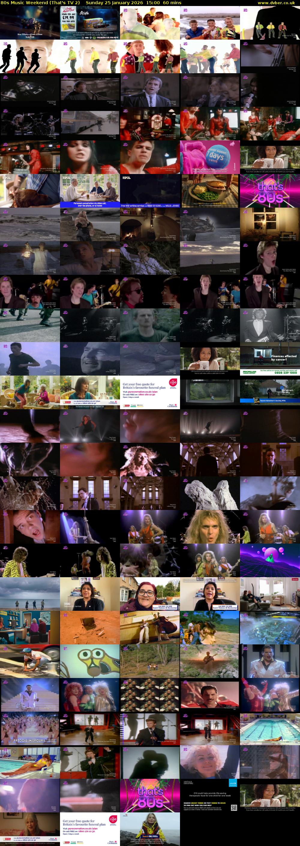 80s Music Weekend (That's TV 2) Sunday 25 January 2026 15:00 - 16:00