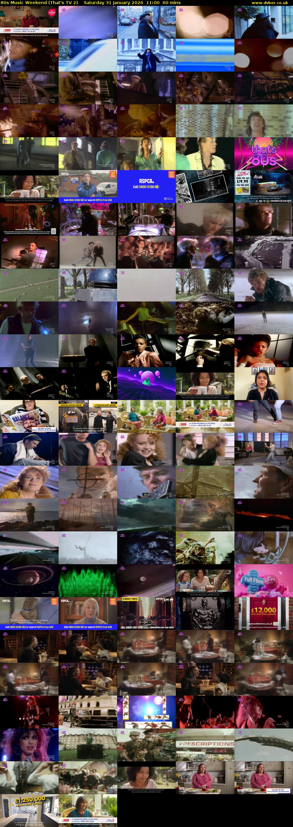 80s Music Weekend (That's TV 2) Saturday 31 January 2026 11:00 - 12:00