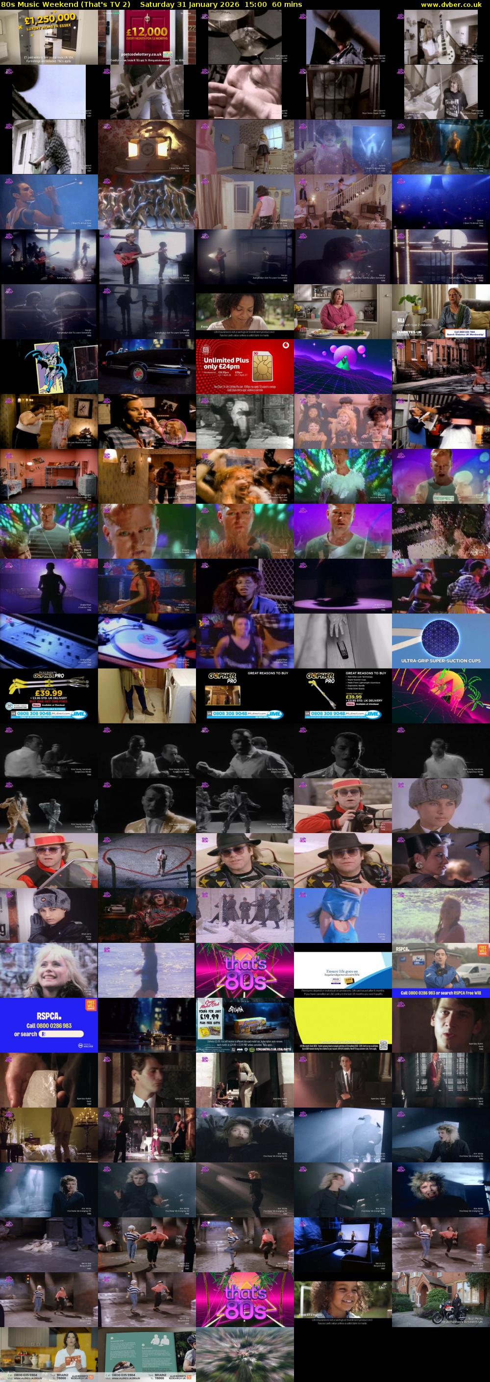 80s Music Weekend (That's TV 2) Saturday 31 January 2026 15:00 - 16:00