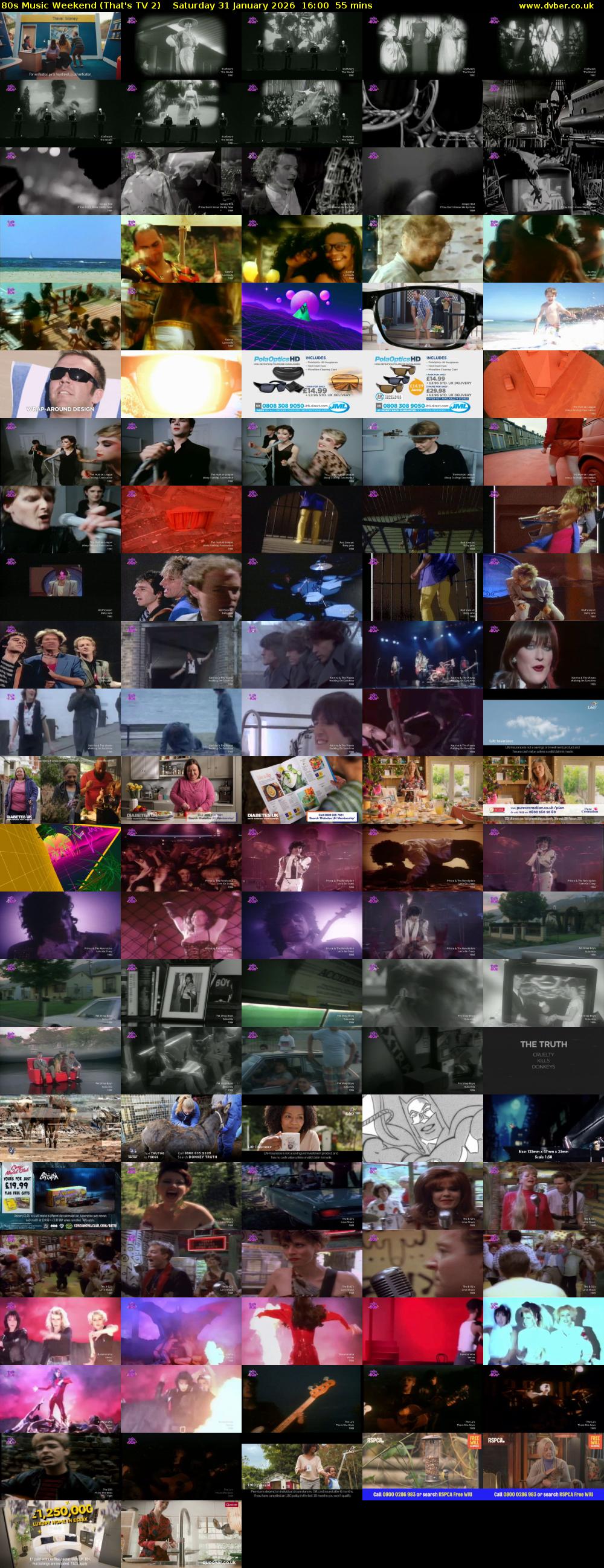 80s Music Weekend (That's TV 2) Saturday 31 January 2026 16:00 - 16:55