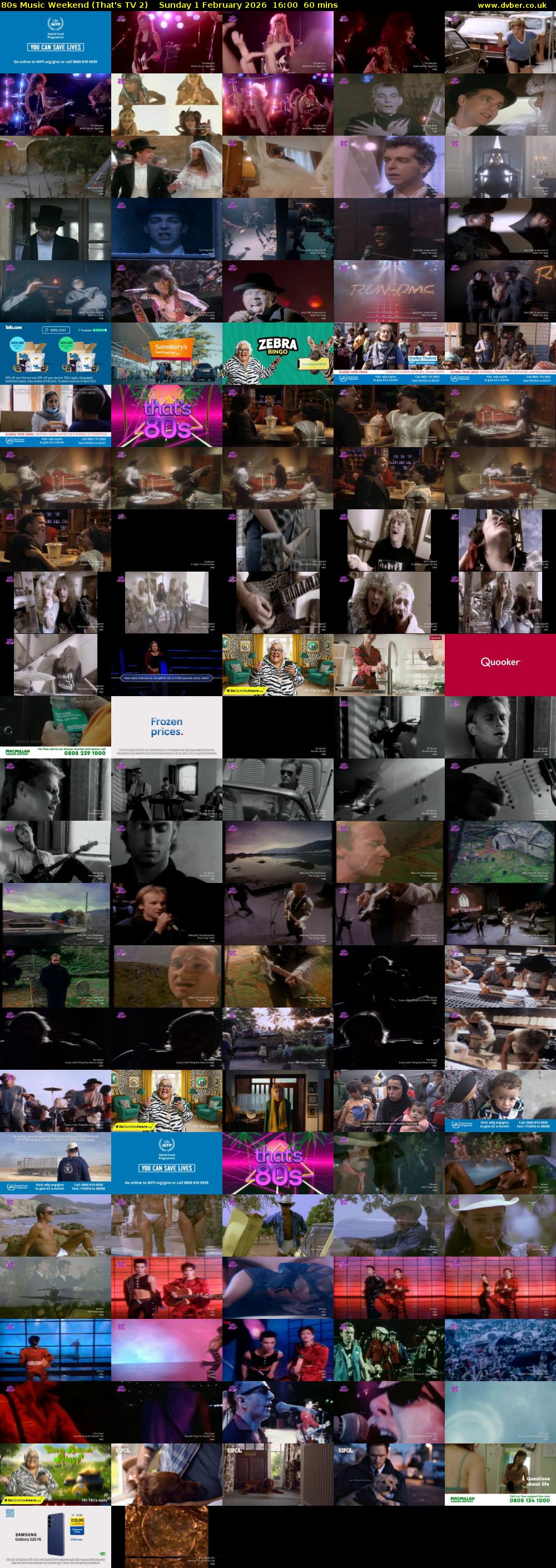 80s Music Weekend (That's TV 2) Sunday 1 February 2026 16:00 - 17:00