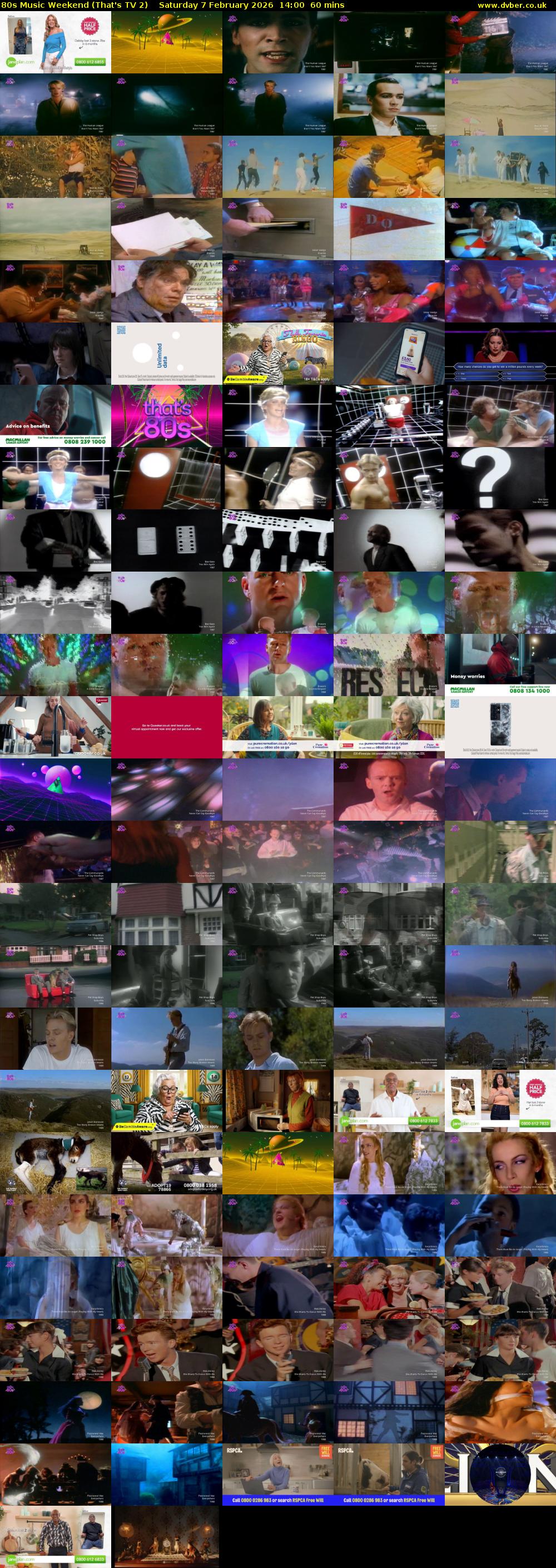 80s Music Weekend (That's TV 2) Saturday 7 February 2026 14:00 - 15:00