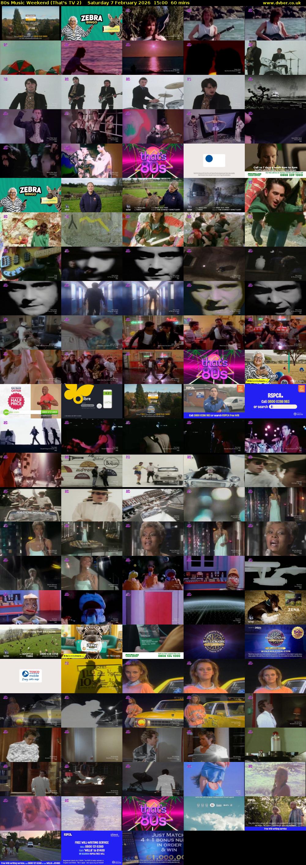 80s Music Weekend (That's TV 2) Saturday 7 February 2026 15:00 - 16:00