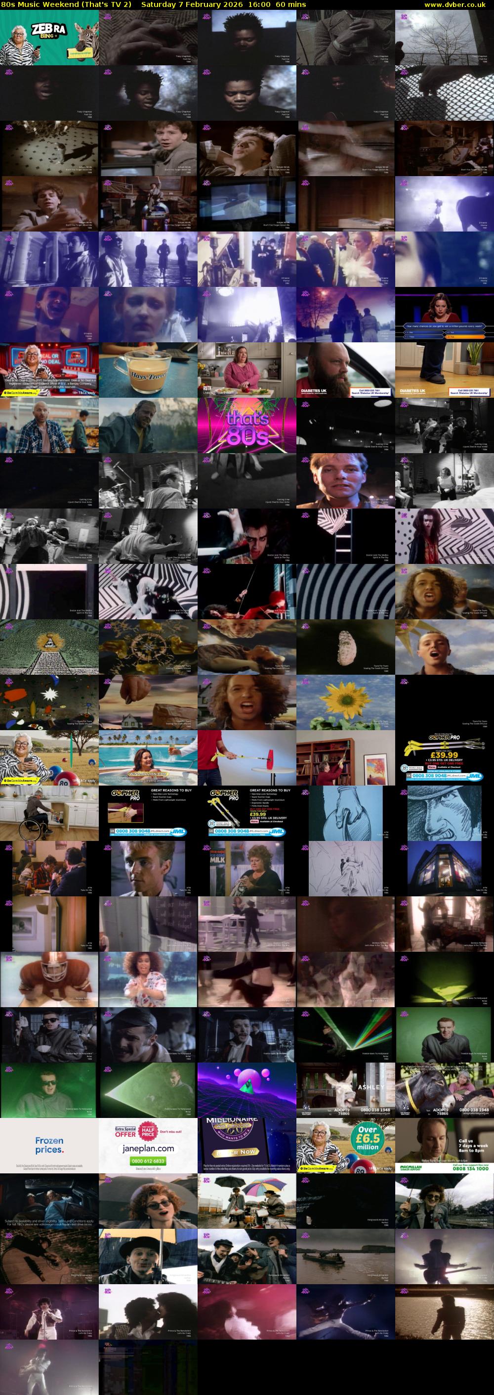 80s Music Weekend (That's TV 2) Saturday 7 February 2026 16:00 - 17:00