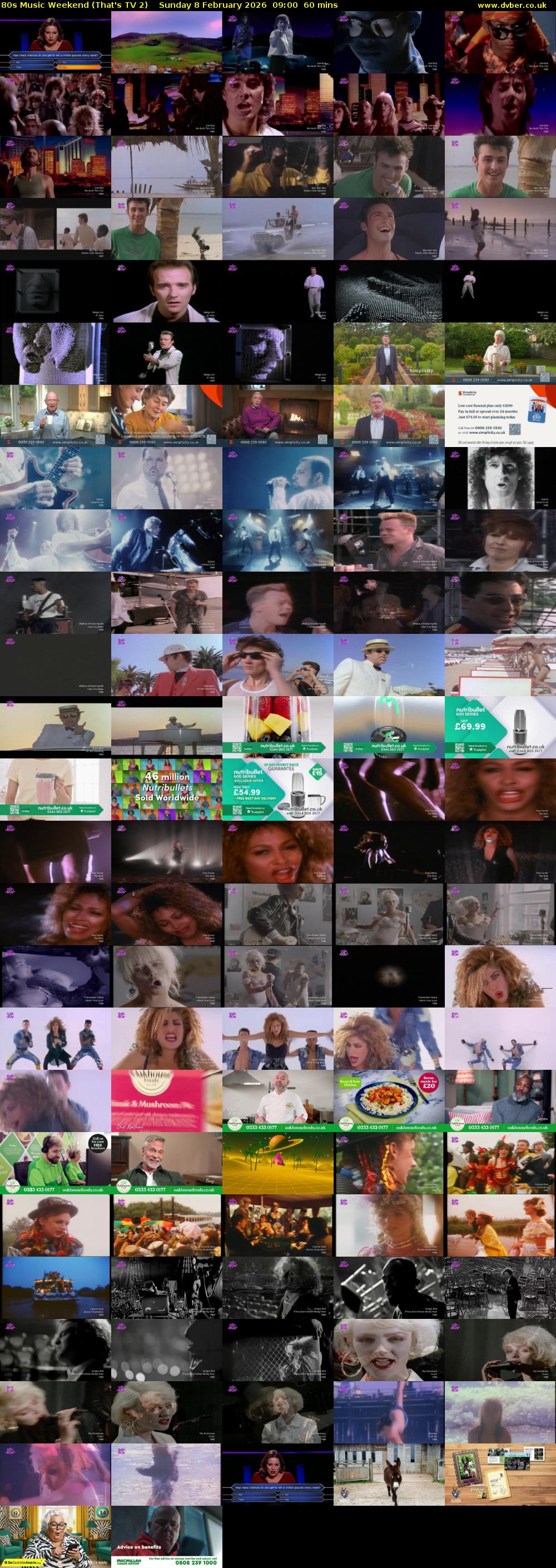 80s Music Weekend (That's TV 2) Sunday 8 February 2026 09:00 - 10:00