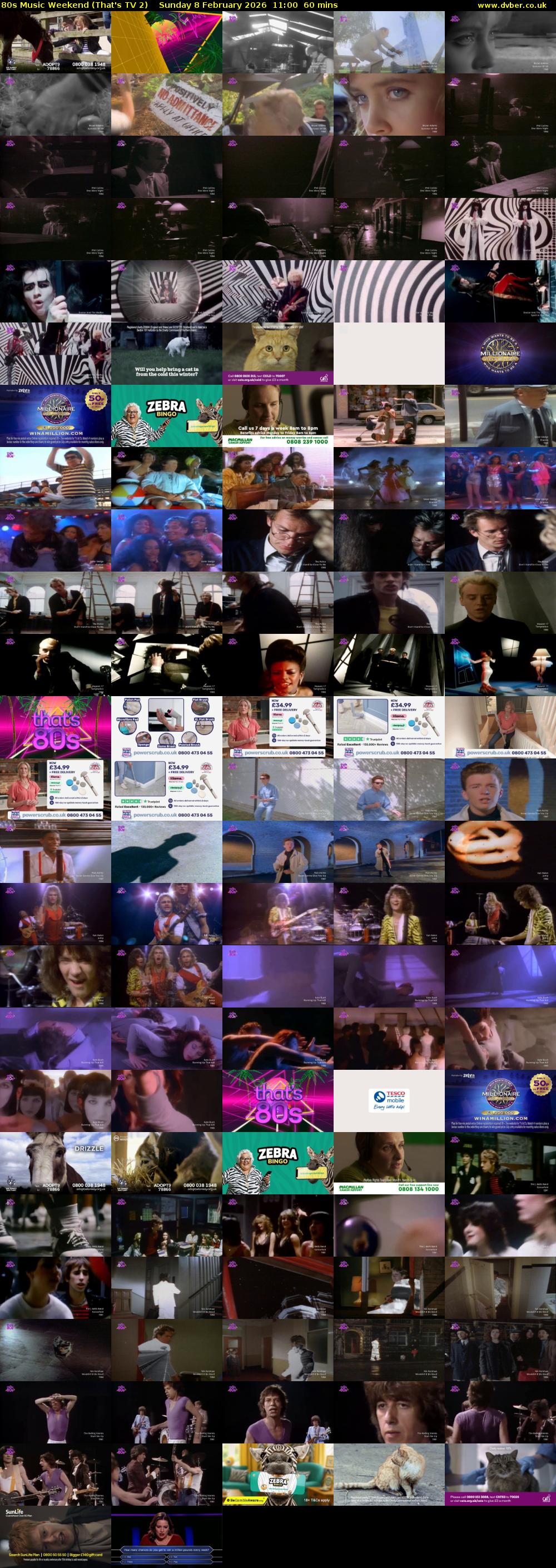 80s Music Weekend (That's TV 2) Sunday 8 February 2026 11:00 - 12:00