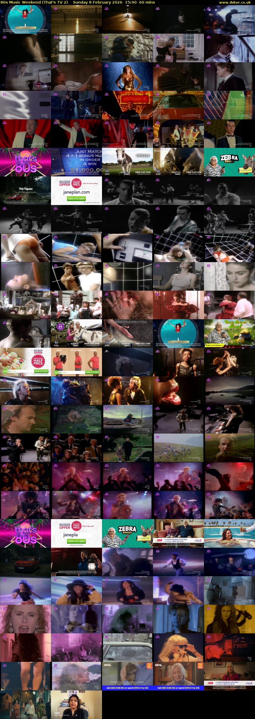 80s Music Weekend (That's TV 2) Sunday 8 February 2026 15:00 - 16:00