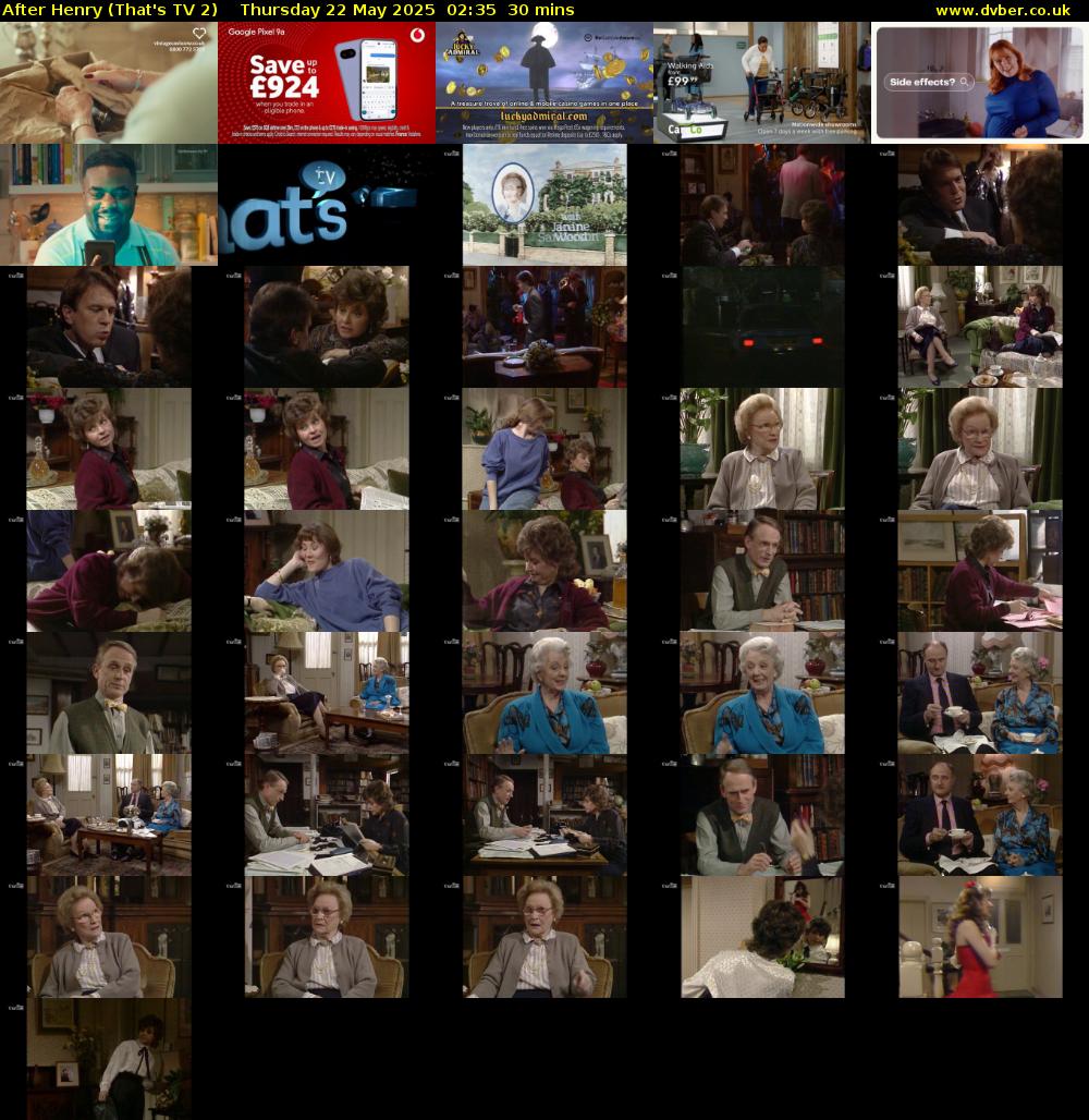 After Henry (That's TV 2) Thursday 22 May 2025 02:35 - 03:05