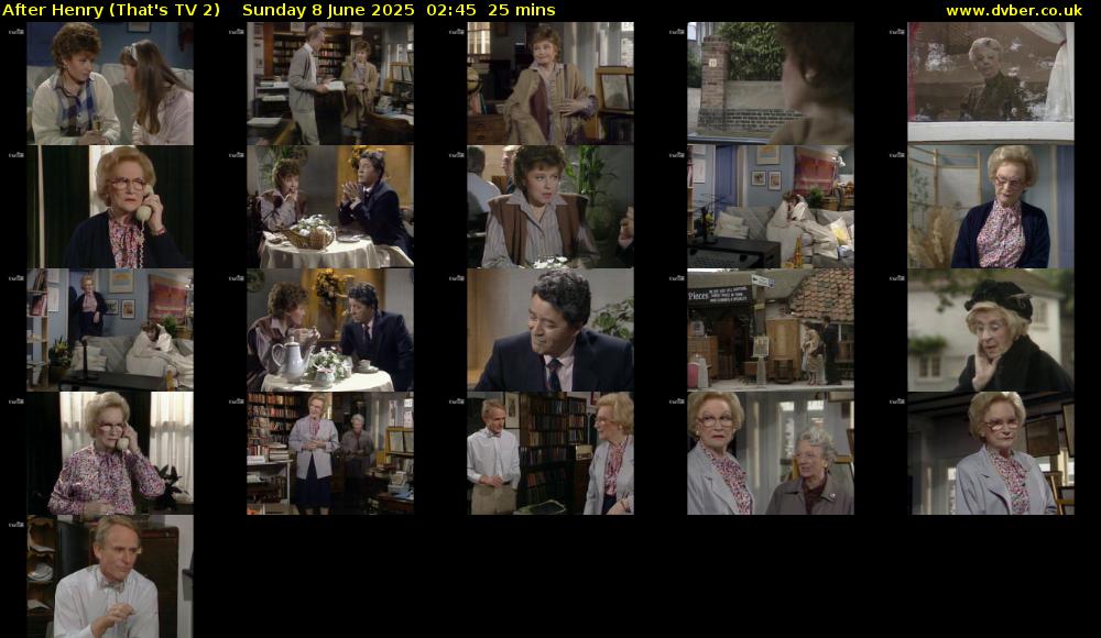 After Henry (That's TV 2) Sunday 8 June 2025 02:45 - 03:10