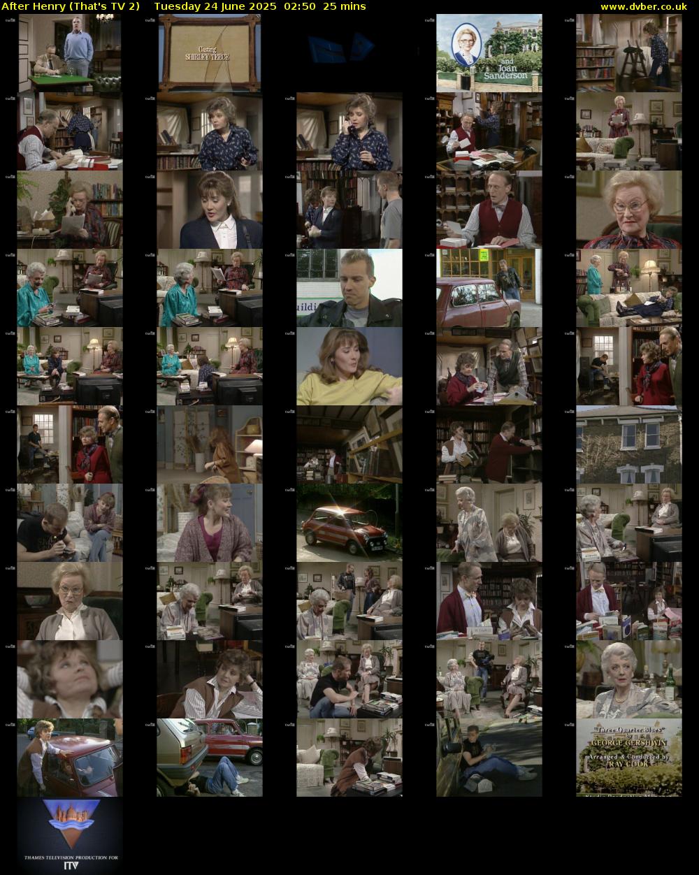 After Henry (That's TV 2) Tuesday 24 June 2025 02:50 - 03:15