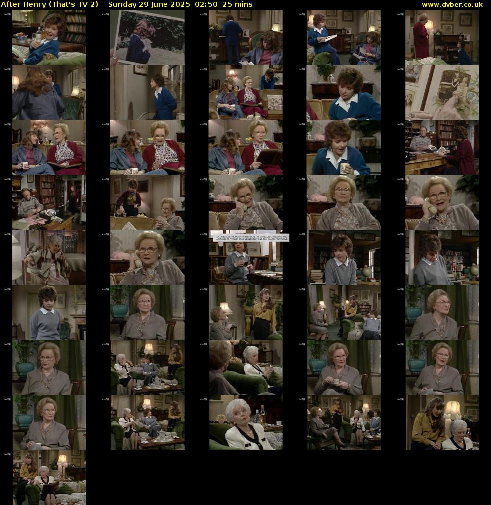 After Henry (That's TV 2) Sunday 29 June 2025 02:50 - 03:15