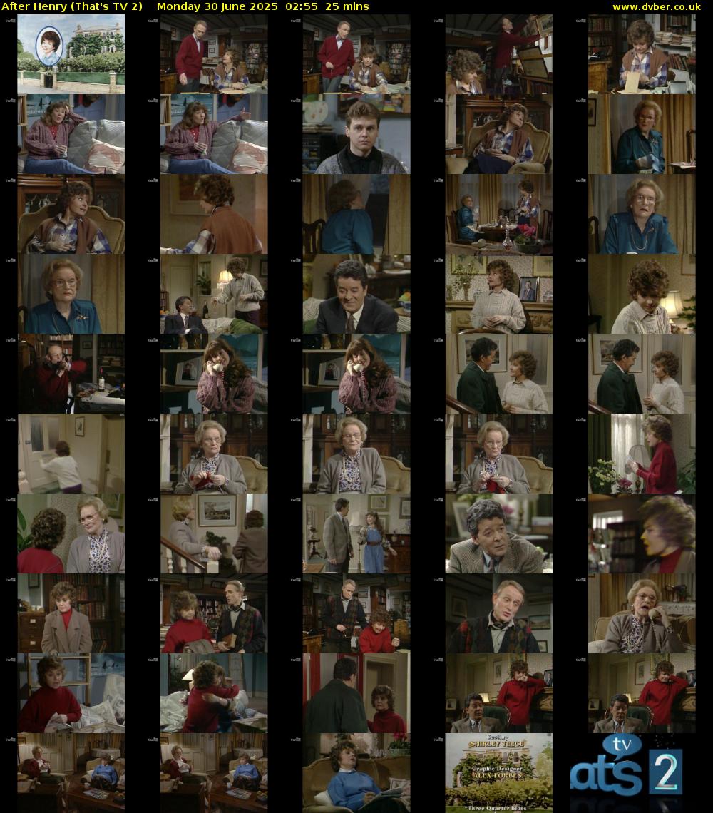 After Henry (That's TV 2) Monday 30 June 2025 02:55 - 03:20