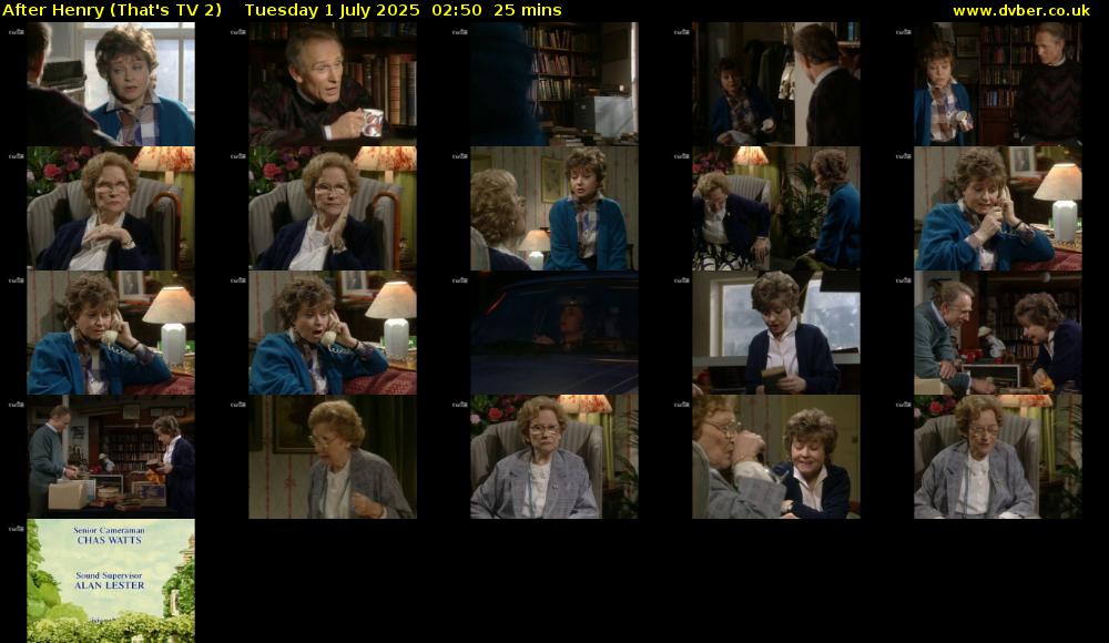 After Henry (That's TV 2) Tuesday 1 July 2025 02:50 - 03:15