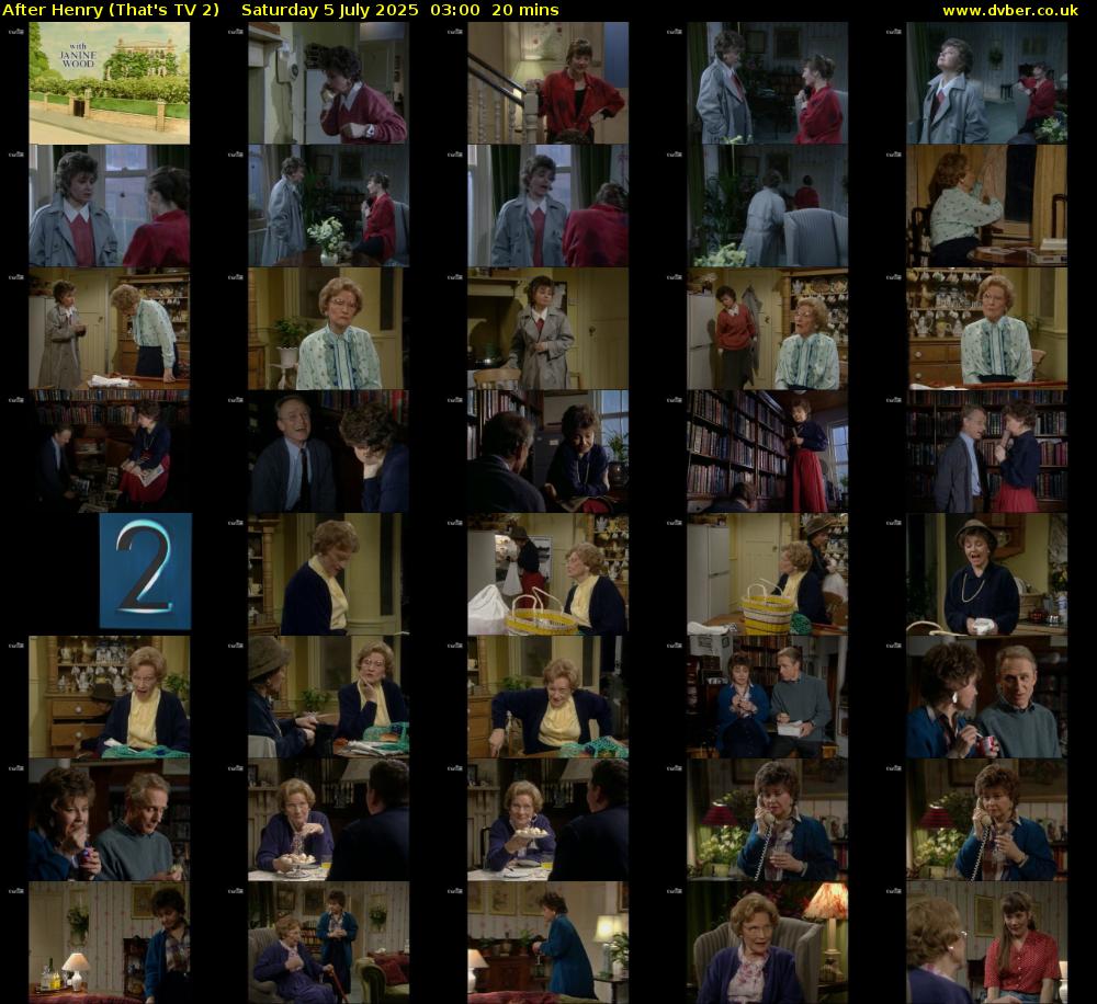 After Henry (That's TV 2) Saturday 5 July 2025 03:00 - 03:20