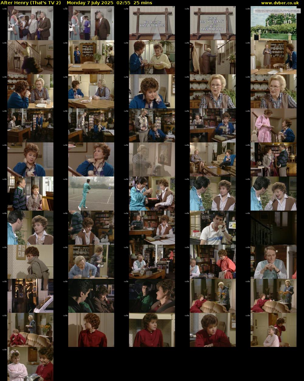 After Henry (That's TV 2) Monday 7 July 2025 02:55 - 03:20