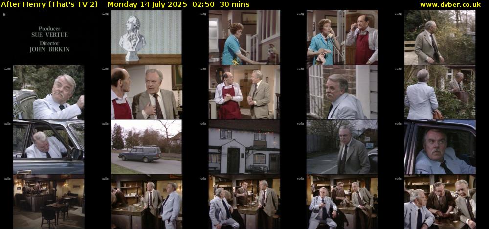 After Henry (That's TV 2) Monday 14 July 2025 02:50 - 03:20