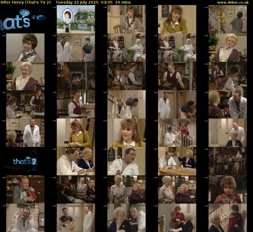 After Henry (That's TV 2) Tuesday 22 July 2025 03:05 - 03:25