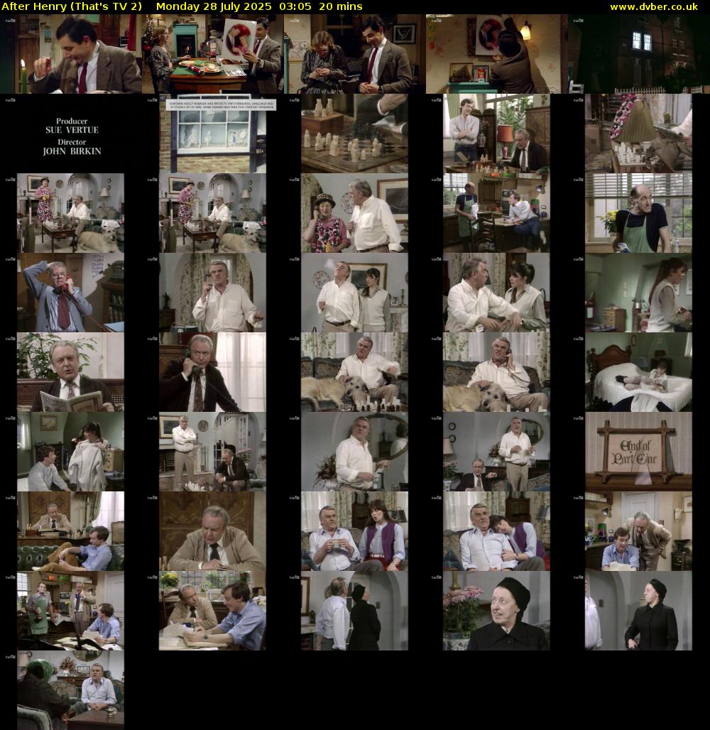 After Henry (That's TV 2) Monday 28 July 2025 03:05 - 03:25