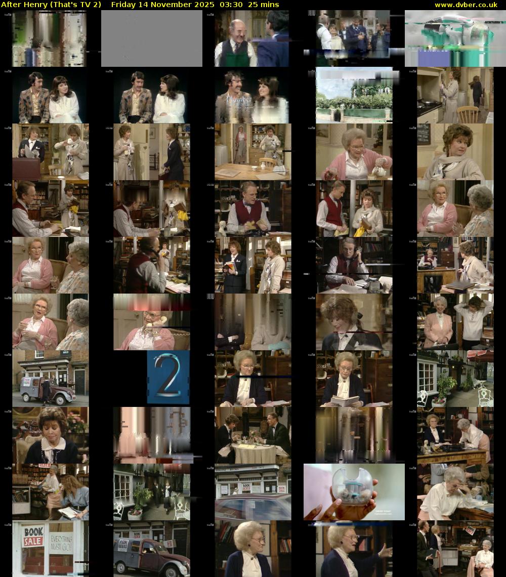 After Henry (That's TV 2) Friday 14 November 2025 03:30 - 03:55