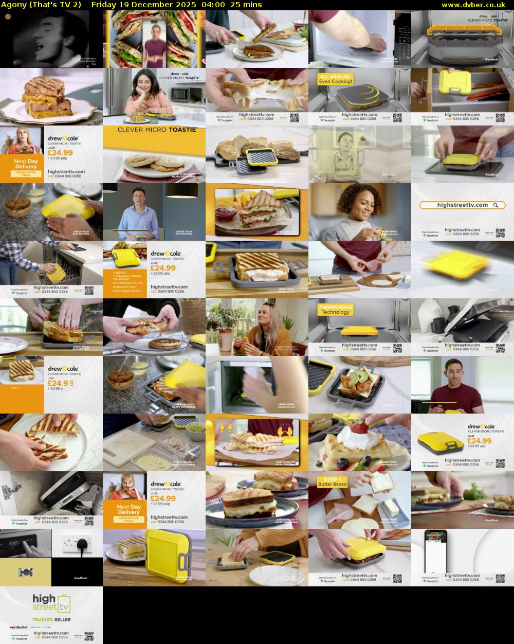 Agony (That's TV 2) Friday 19 December 2025 04:00 - 04:25