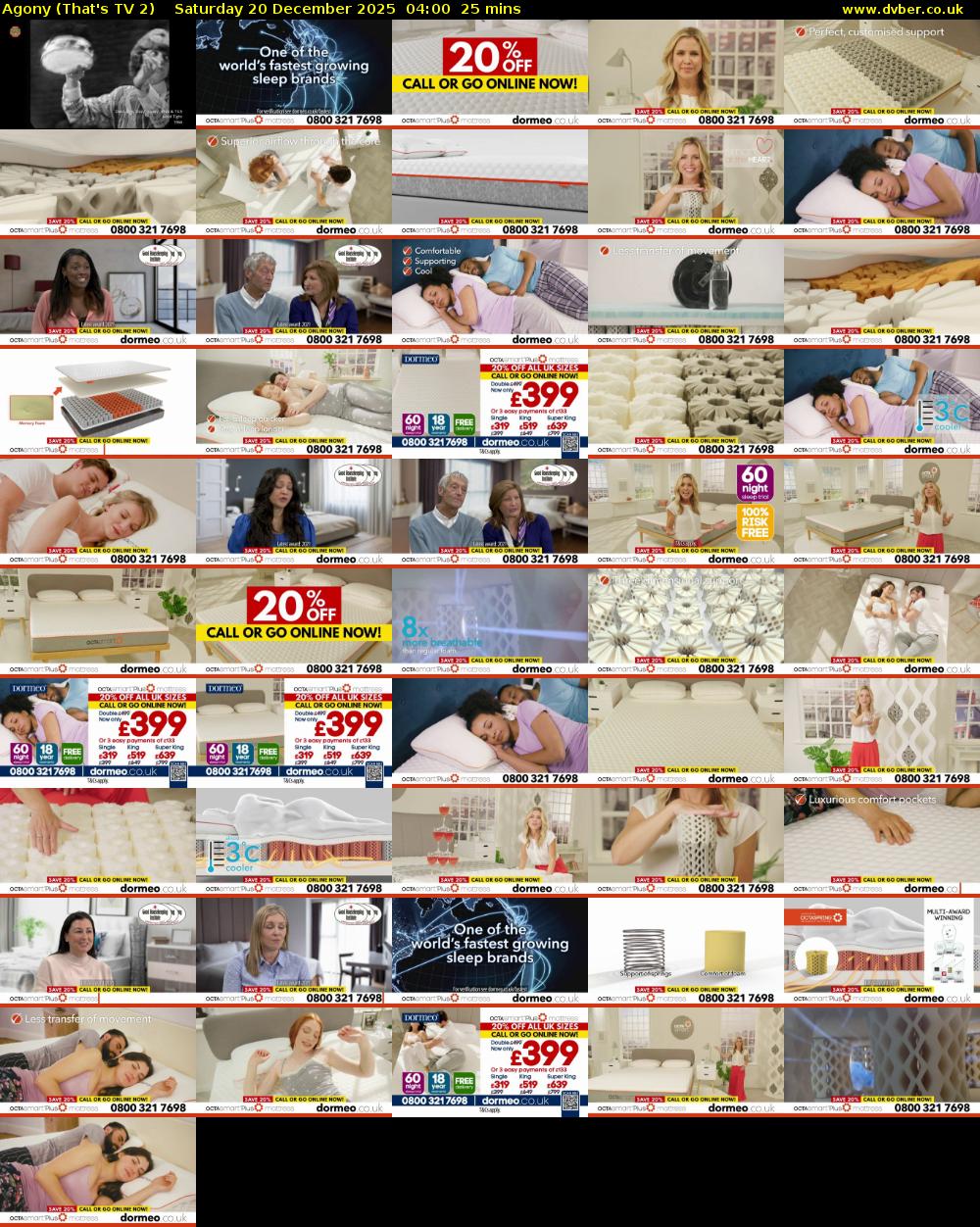 Agony (That's TV 2) Saturday 20 December 2025 04:00 - 04:25