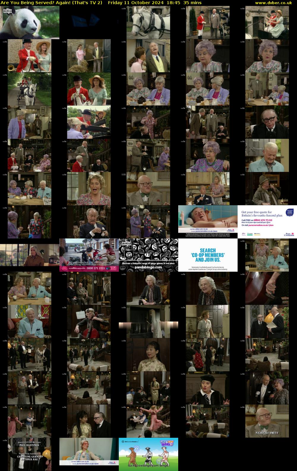 Are You Being Served? Again! (That's TV 2) Friday 11 October 2024 18:45 - 19:20
