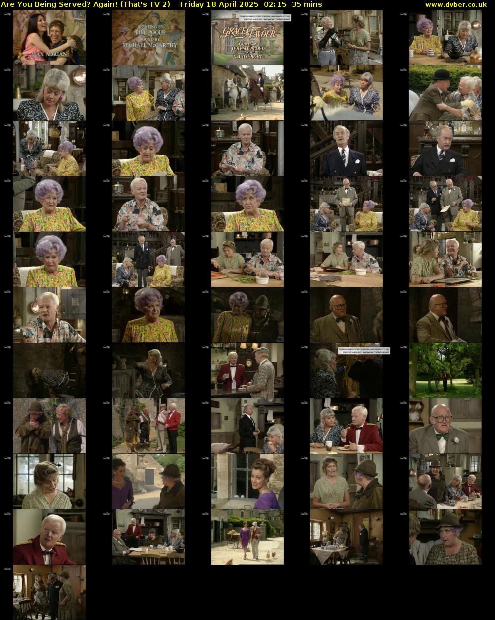 Are You Being Served? Again! (That's TV 2) Friday 18 April 2025 02:15 - 02:50